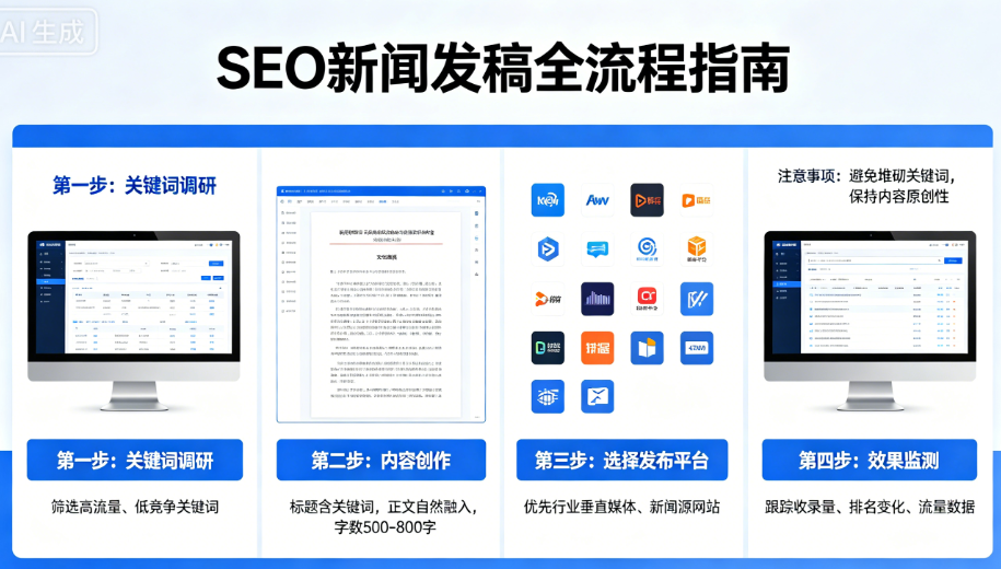 SEO 新闻发稿怎么做?一篇稿子提升品牌排名与流量的实战指南封面配图